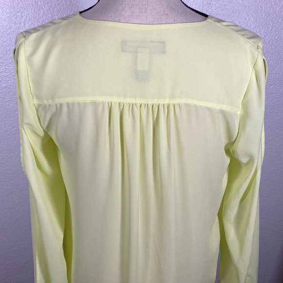 Inc International Concepts Yellow Neon Split Sleeve Blouse - Picture 10 of 11